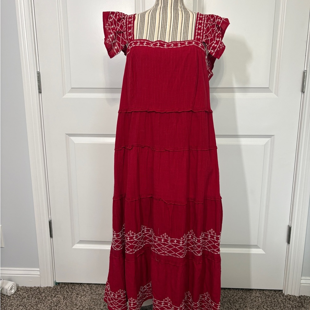 Knox Rose women’s Kids Dress with White Embroidery
